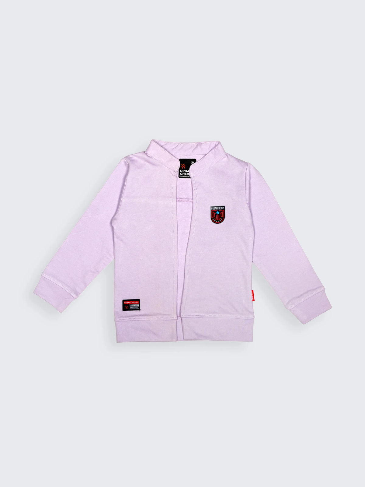 Lilac Varsity Jacket with BETR Graphic Tee
