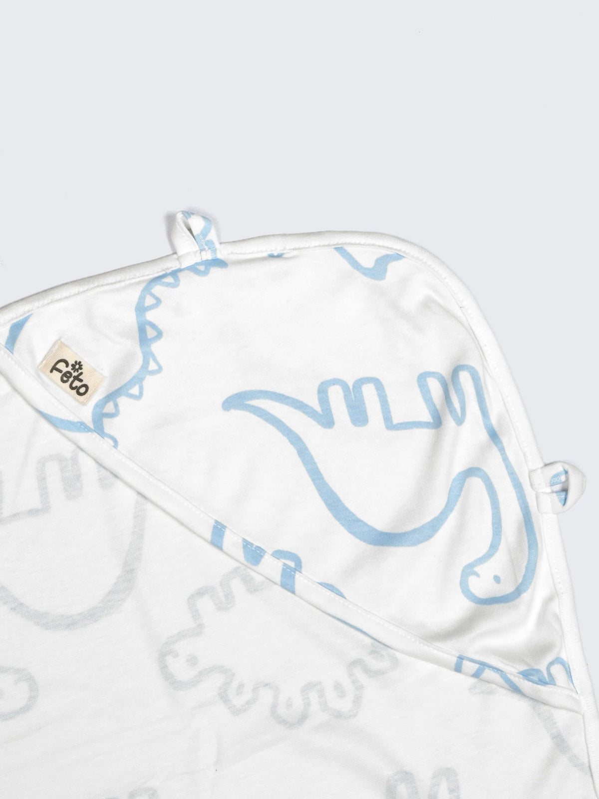 Dinosaur Print Hooded Baby Towel