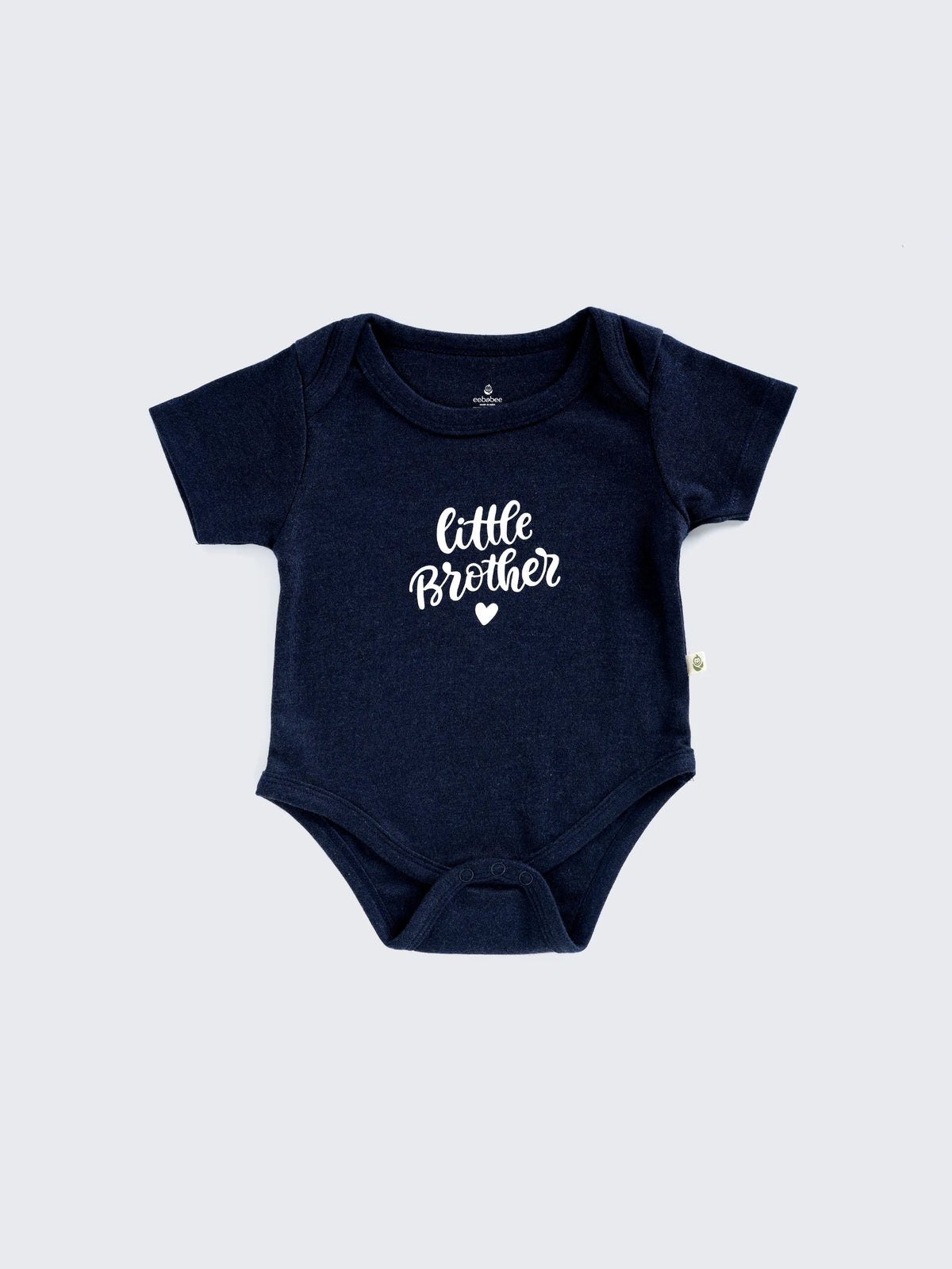 Little Brother Printed Baby Boy Bodysuit & Pants Set