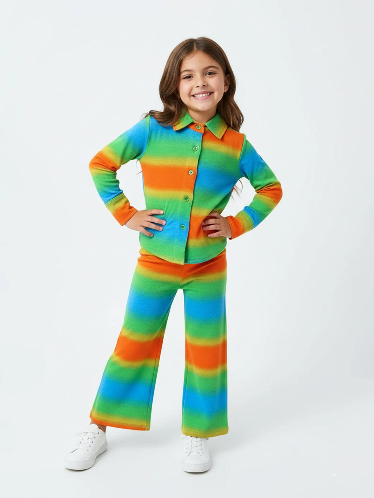 Girls Rainbow Glow Comfy Co-ord Set