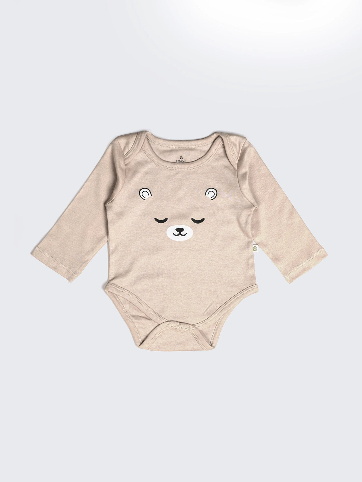 Baby Bear Face 3-Piece Clothing Set -Bodysuit, Pant & Cap