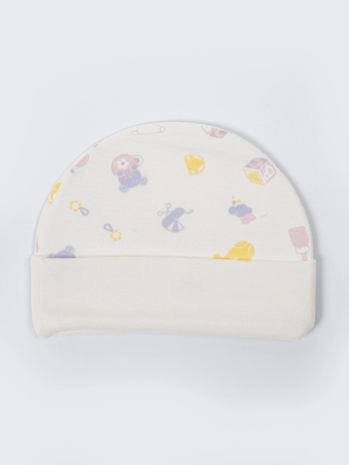 Newborn Cap, Mittens & Booties Set – Essentials Print