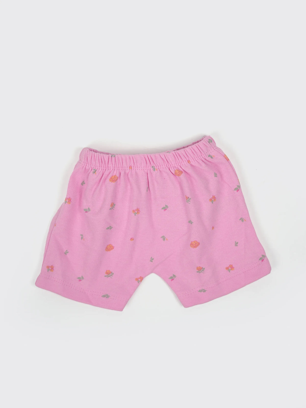 Baby Pink Floral Jabla & Shorts Set