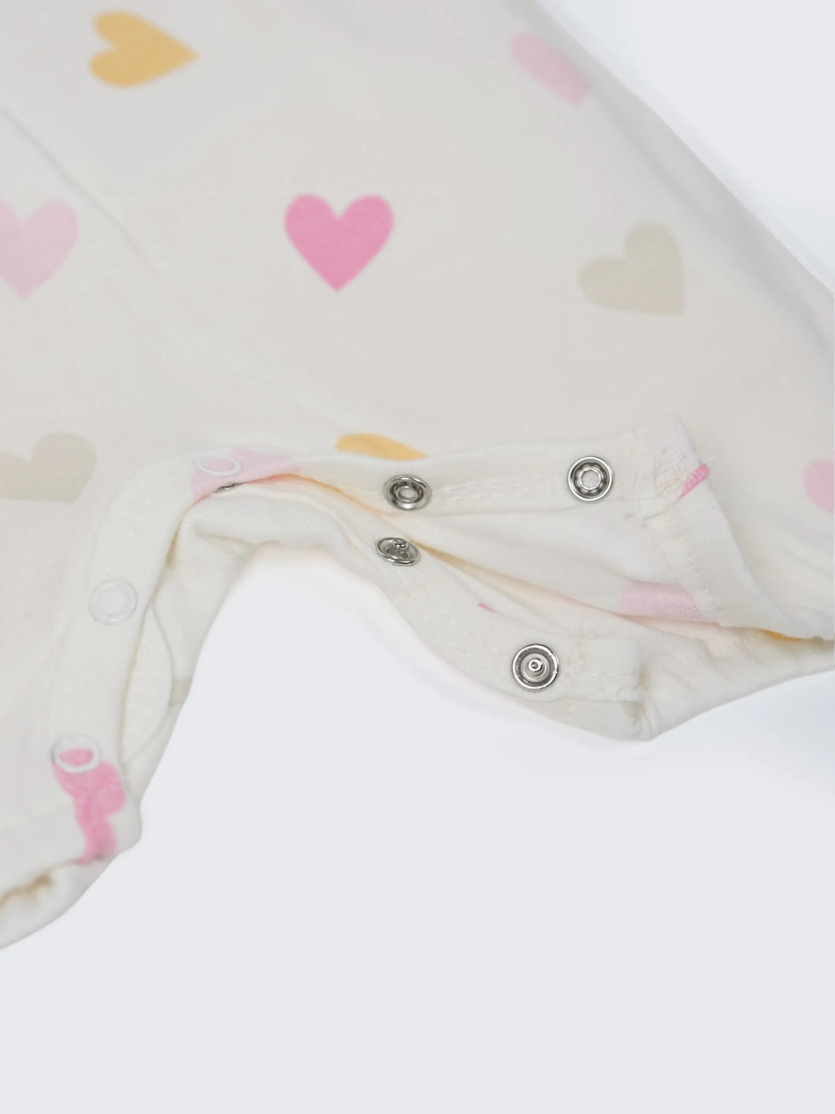 Baby Girls Heart Print Ruffle Romper