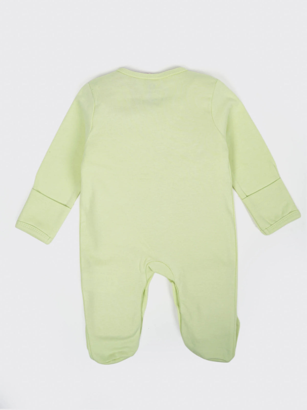 Unisex Baby Solid Sleepsuit Light Green