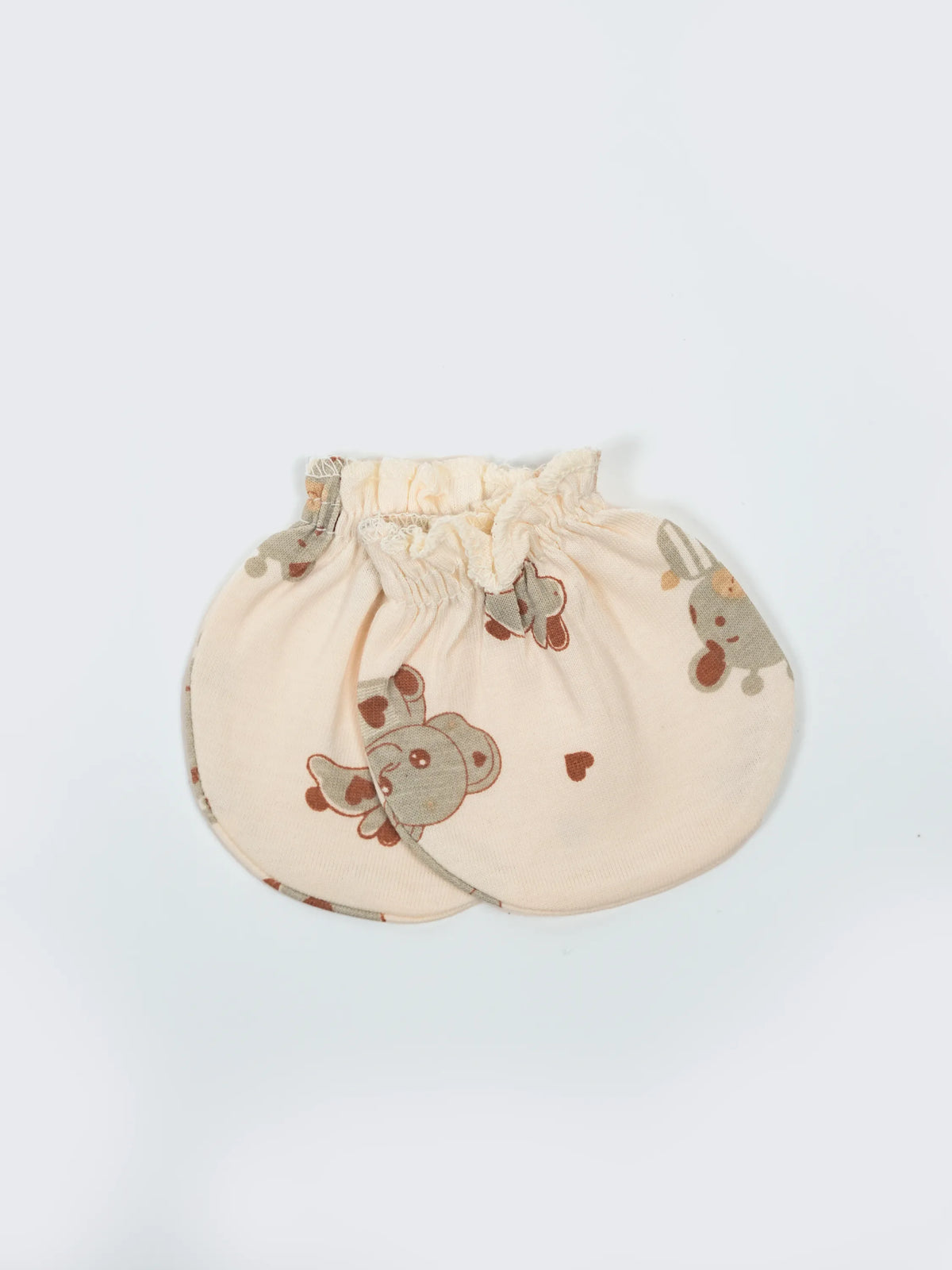 Newborn Cap, Mittens & Booties Set – Cow Print