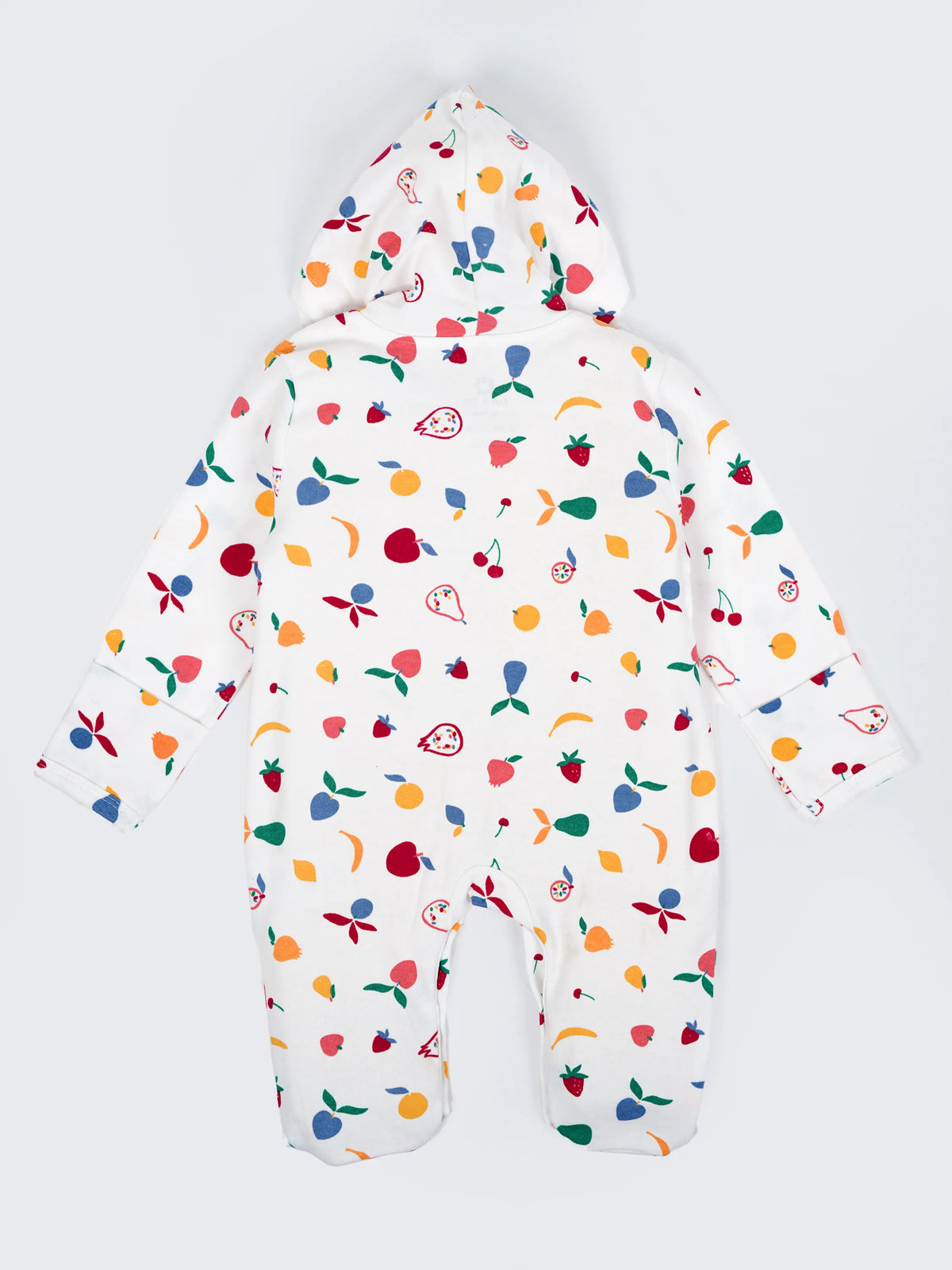 Unisex Baby Printed Hooded Sleepsuit