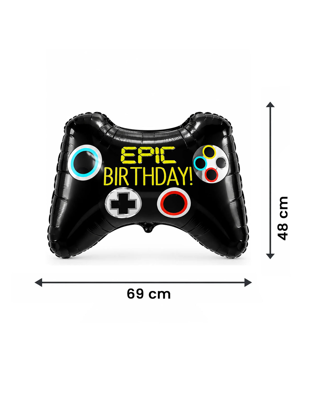 5-Piece Gamer Foil Balloon Birthday Set