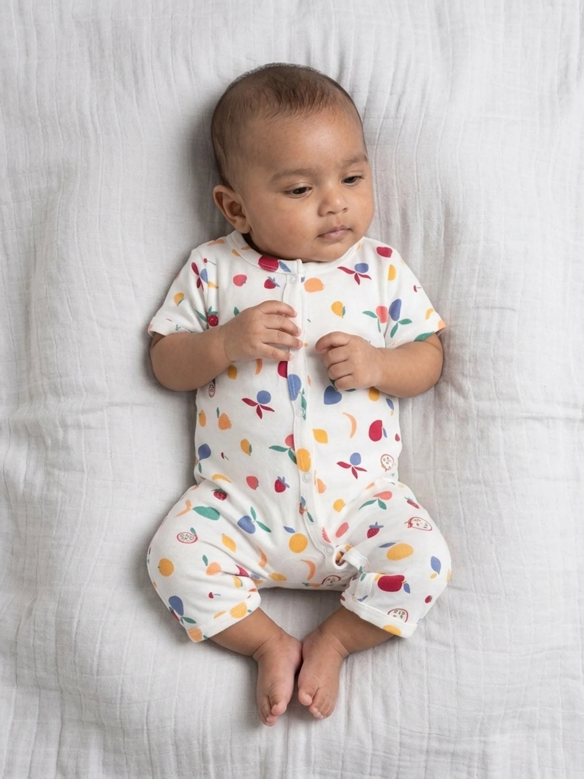 Unisex Printed Baby Jumpsuit