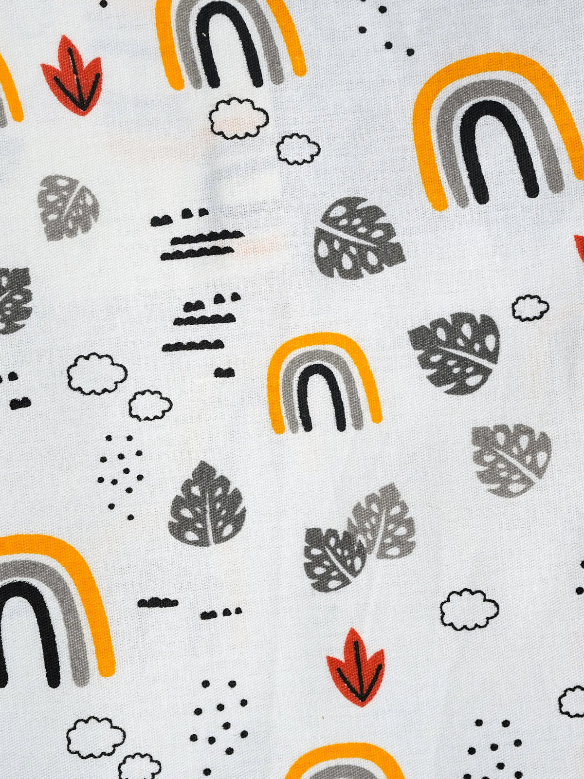 TSG Mix & Match Cotton Baby Thottil/Jhula/Cradle - Rainbow Leaf