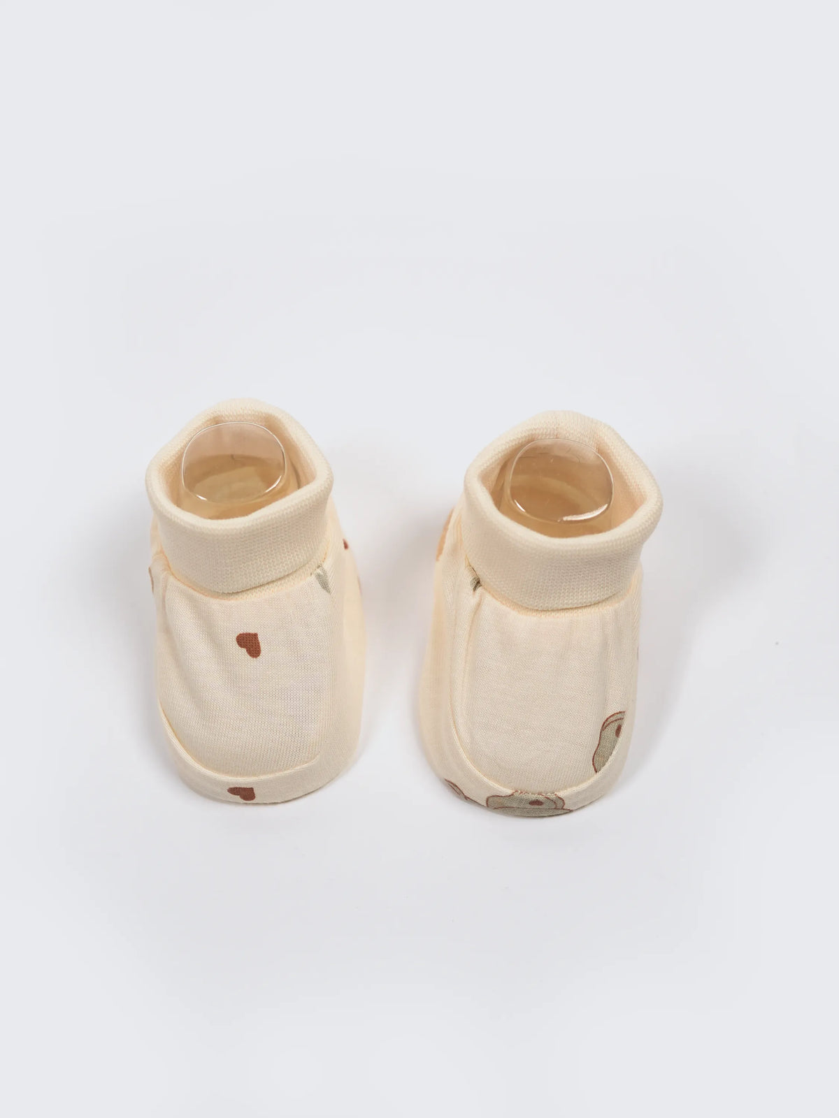 Newborn Cap, Mittens & Booties Set – Cow Print