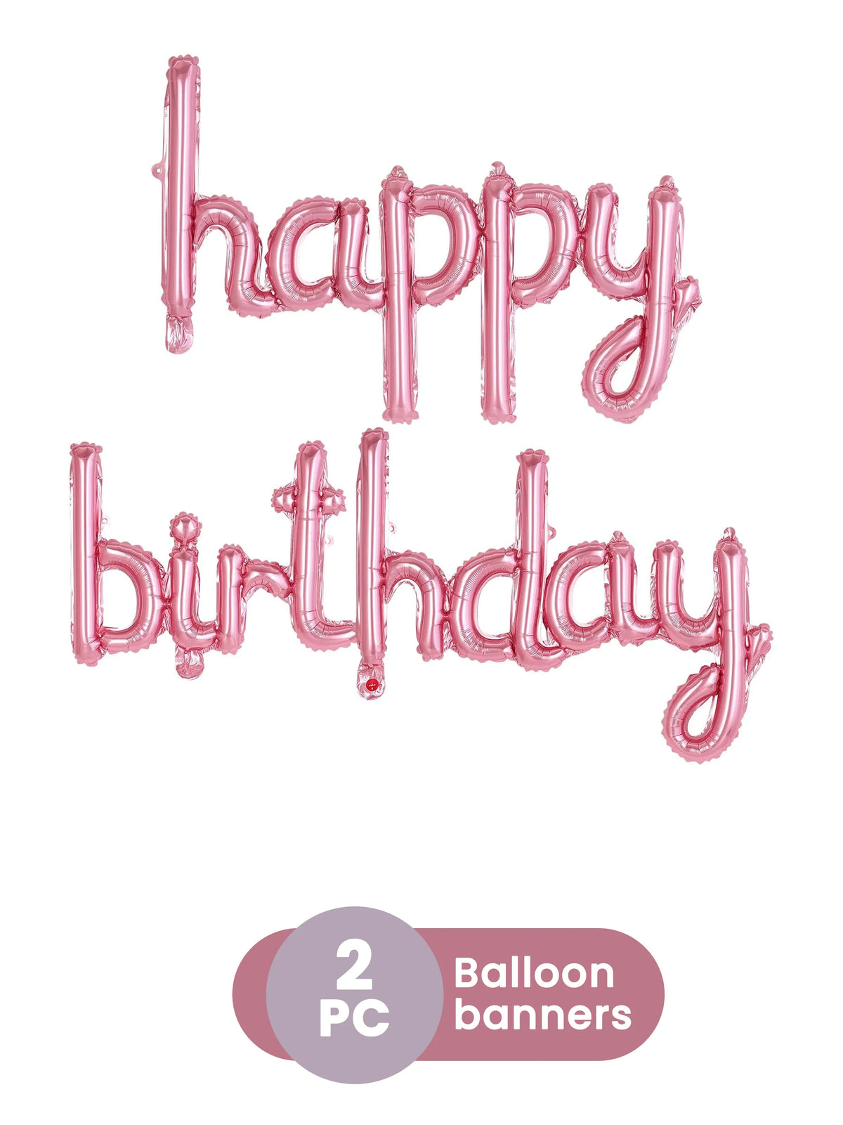 "Happy Birthday" Foil Balloon Banner