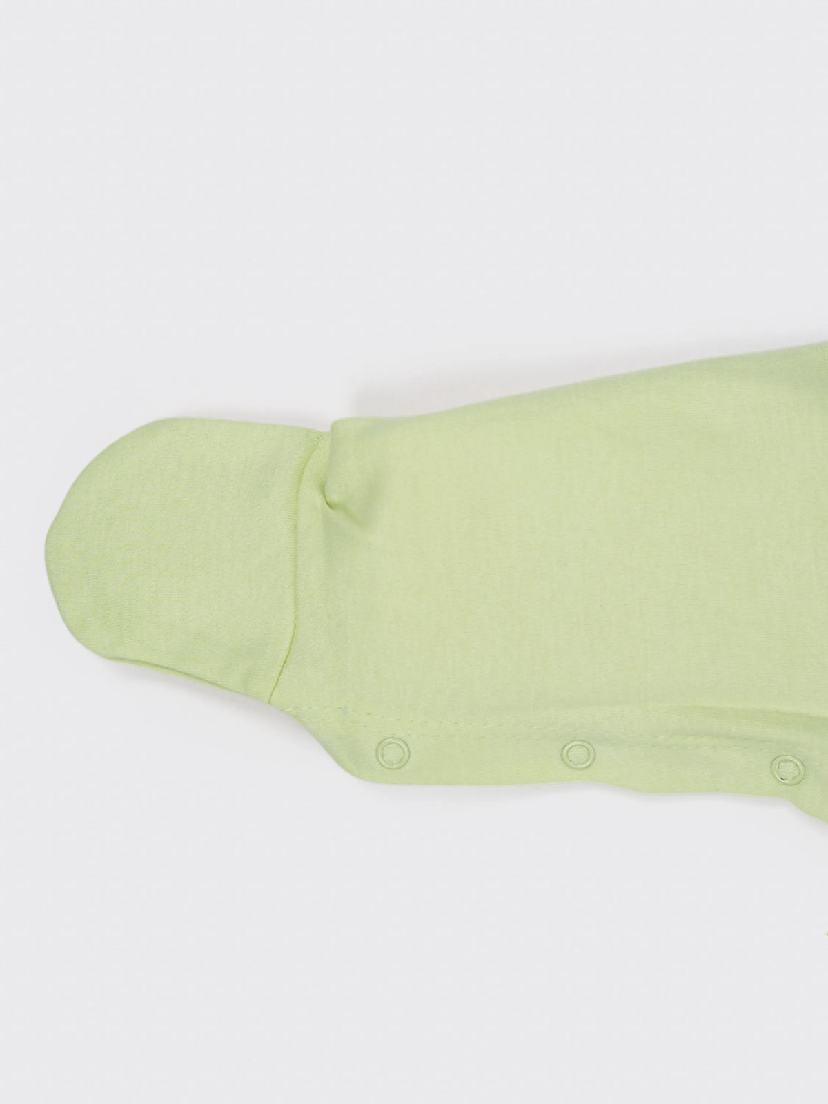 Unisex Baby Solid Sleepsuit Light Green