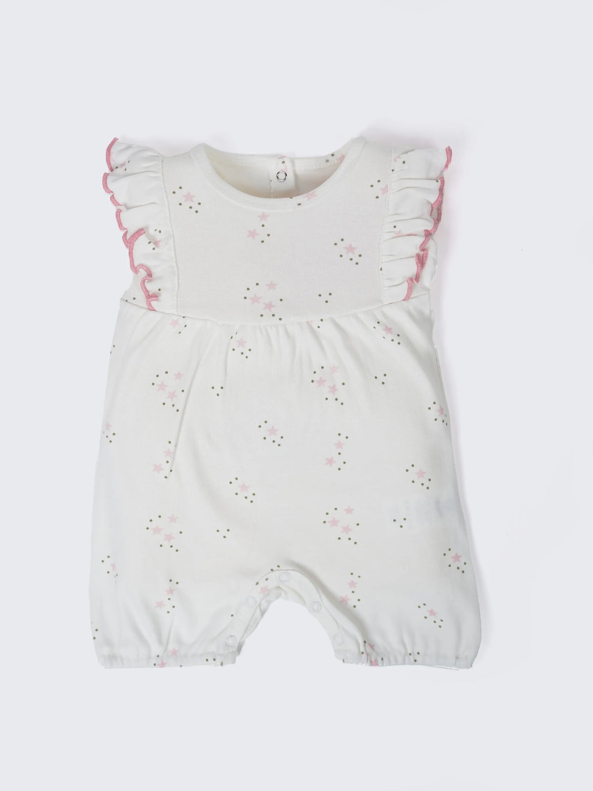 Baby Girls Star Print Ruffle Romper