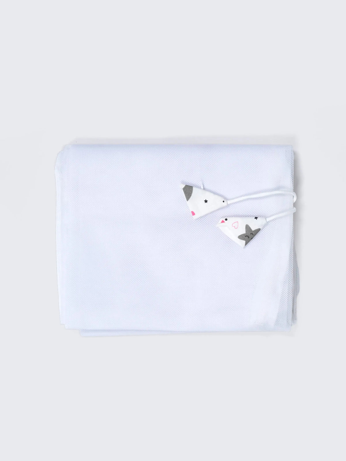 Twill Print Baby Cradle Cloth with Net - Moon & Stars