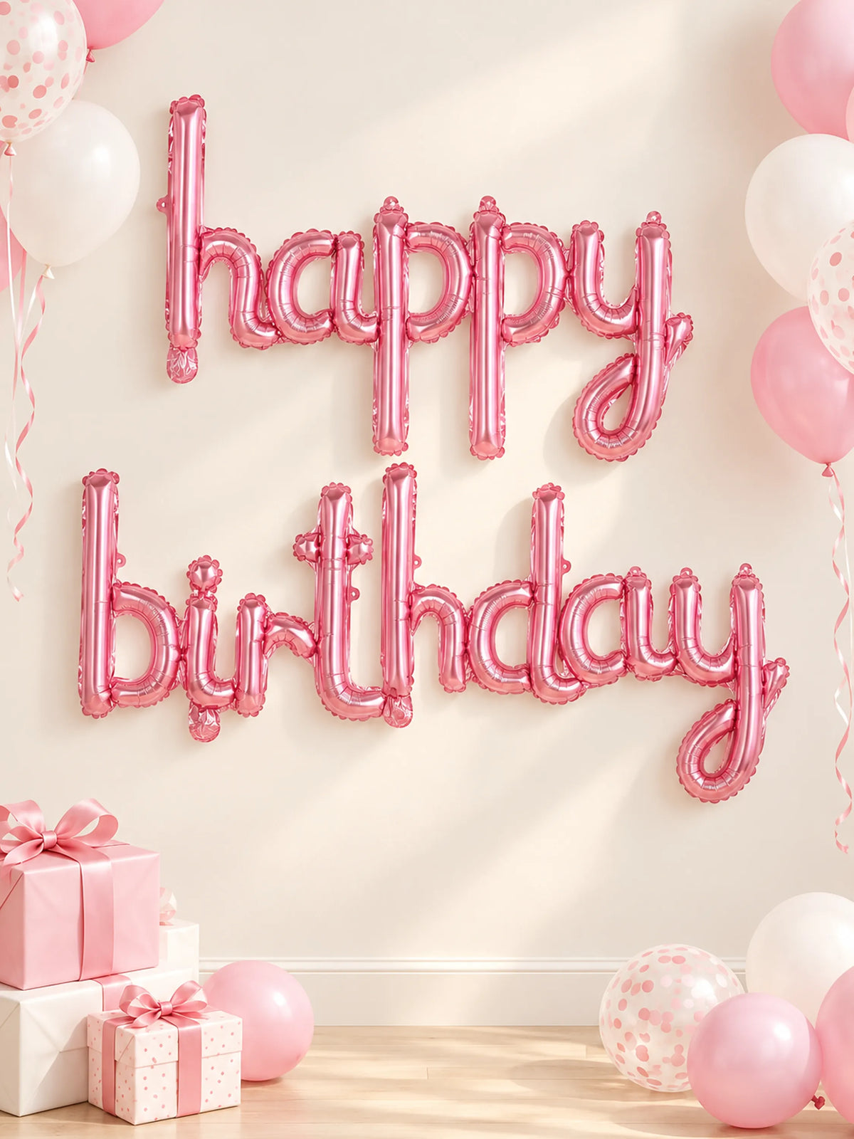 "Happy Birthday" Foil Balloon Banner
