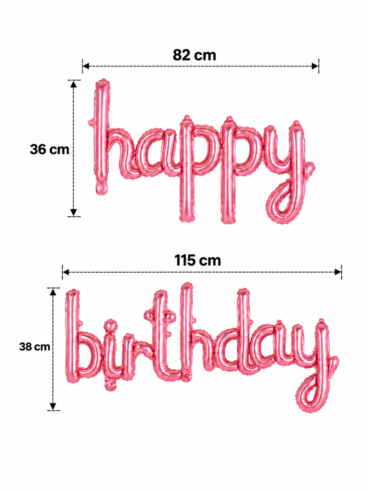 "Happy Birthday" Foil Balloon Banner