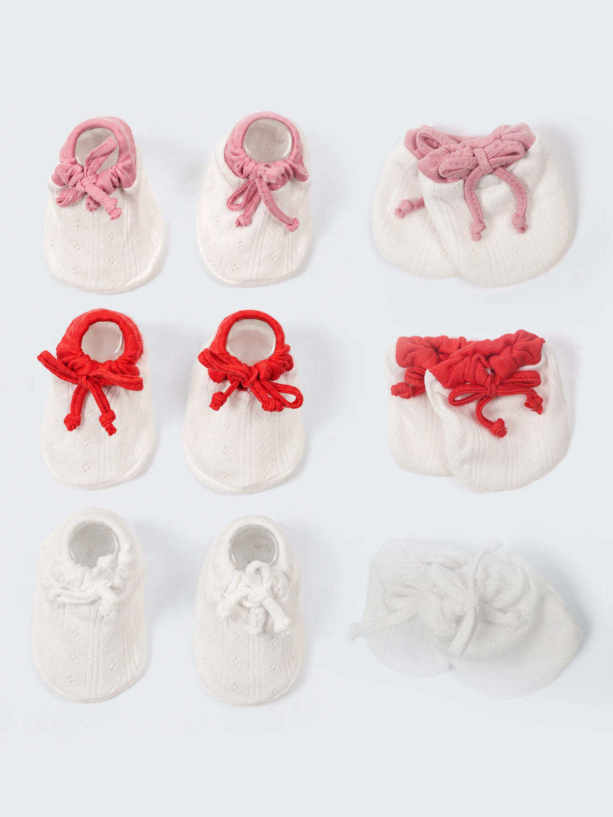 Baby Booties & Mittens 3-Pair Combo Pack