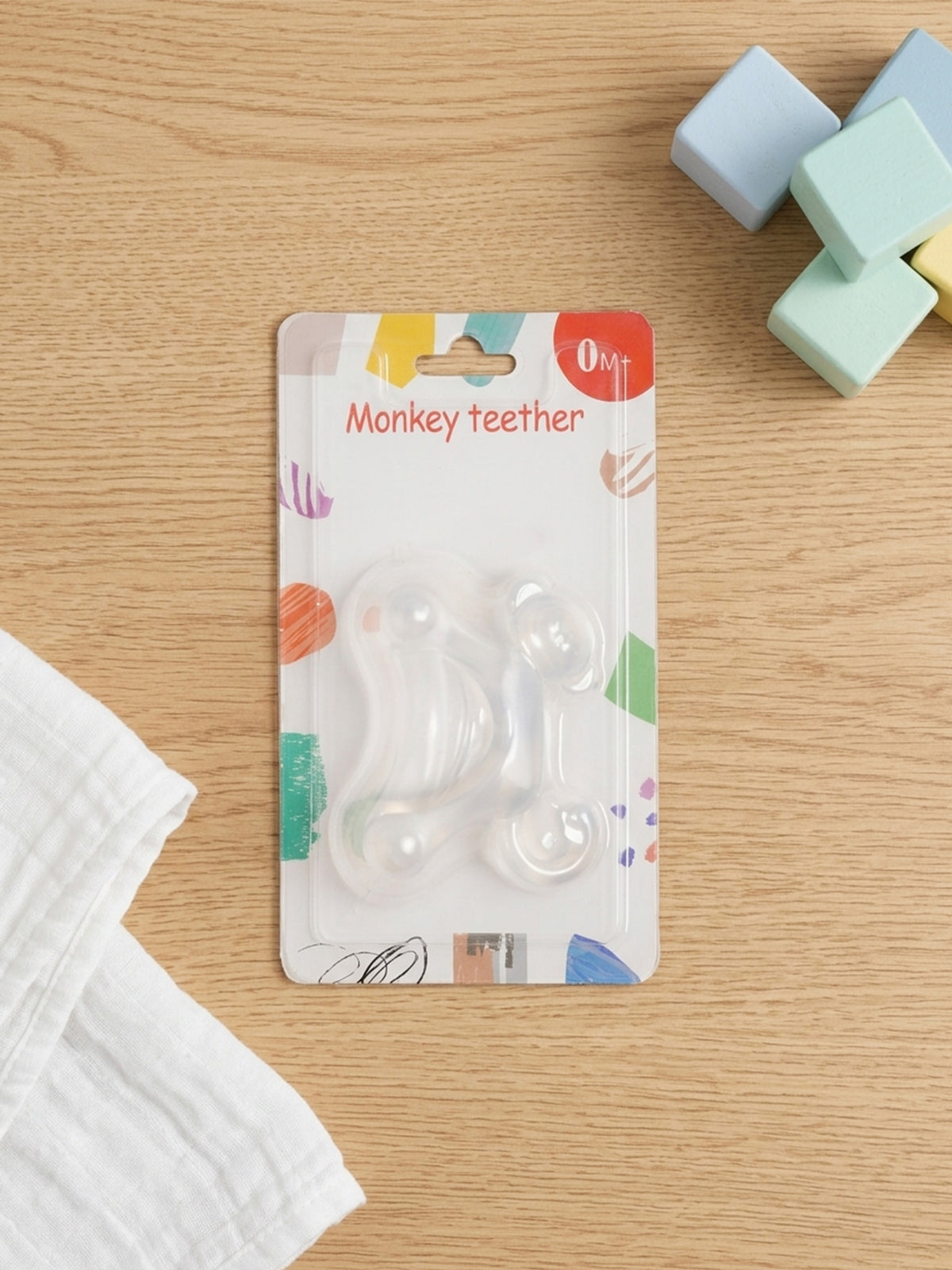 Monkey Silicone Baby Teether Toy