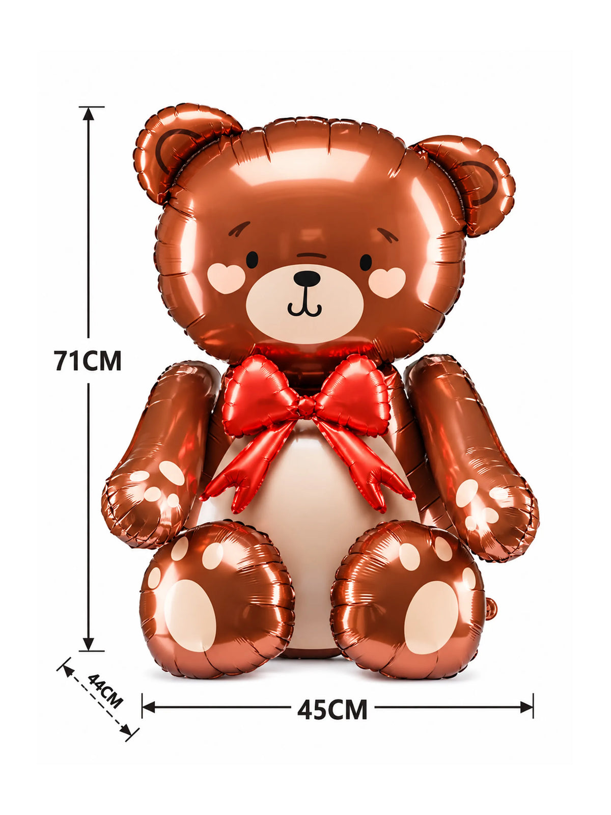 4D Teddy Bear Foil Balloon