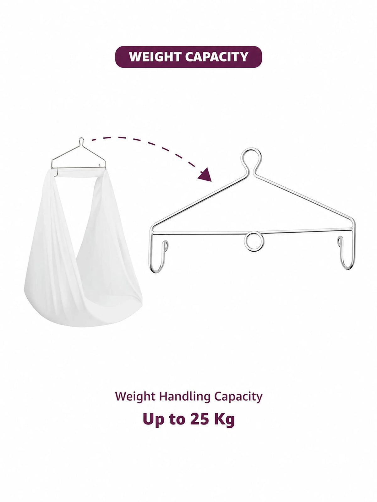 Baby Cradle Hanger with Center Ring