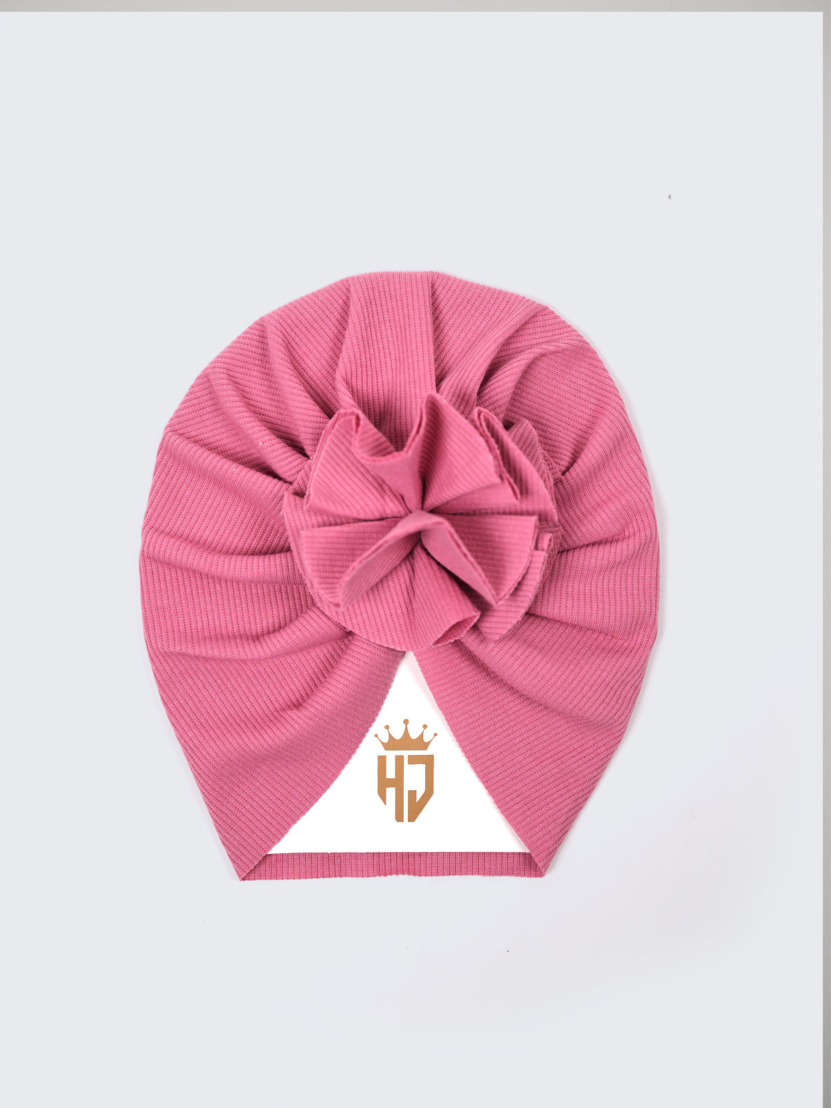 Baby Girls Turban Headwrap - Maroon & Pink