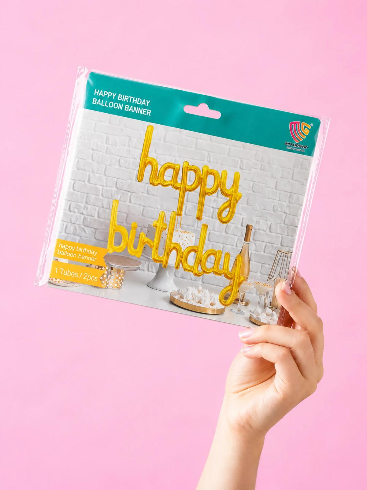 "Happy Birthday" Foil Balloon Banner