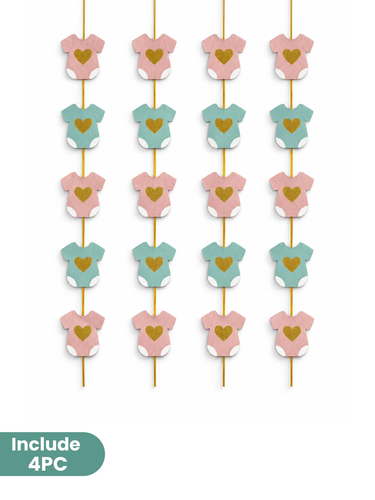 Baby Shower Pink & Blue Decoration Set – 7 Pcs