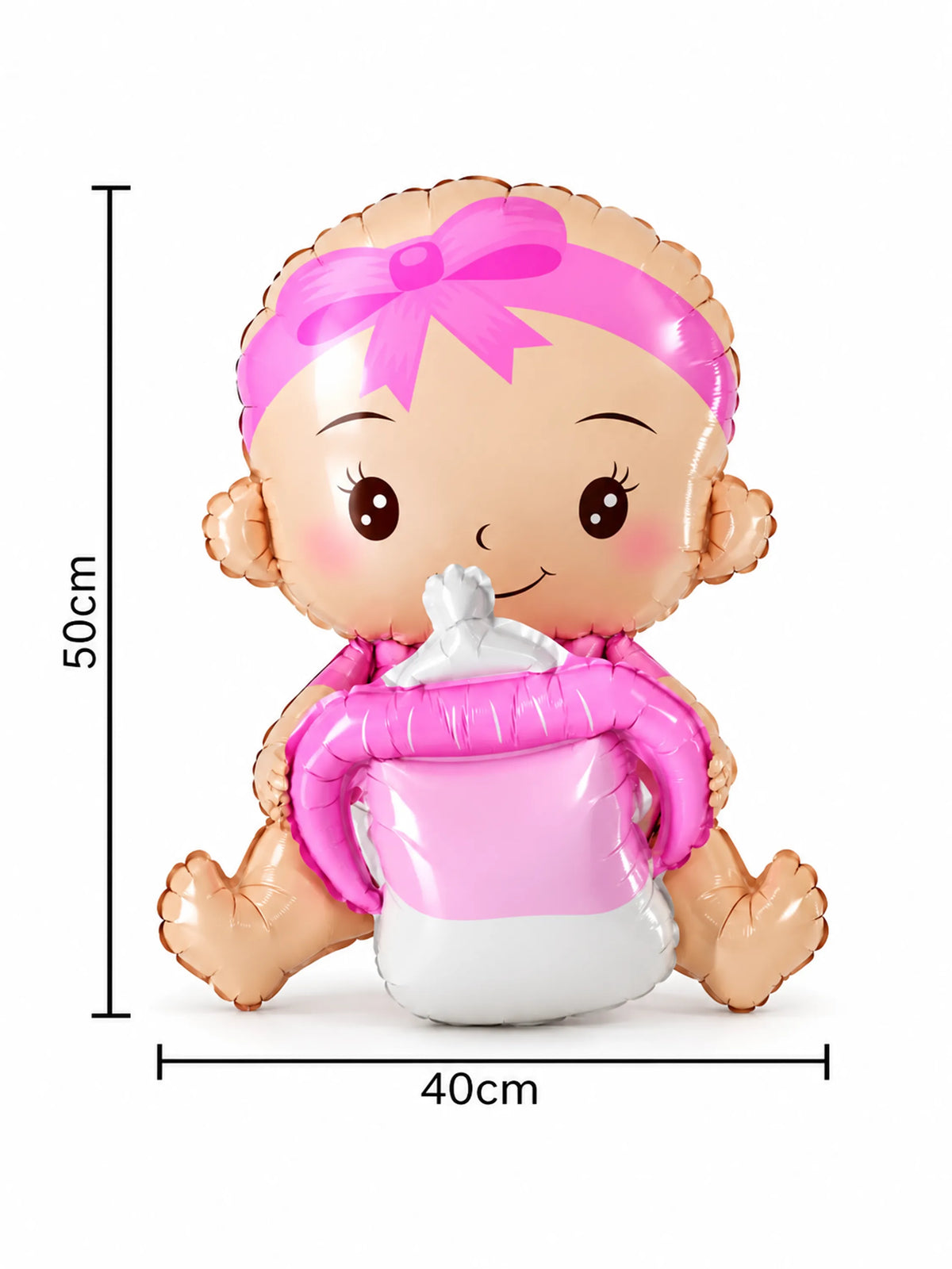 Welcome Baby Girl Foil Balloon Set – 5 Pcs, Pink