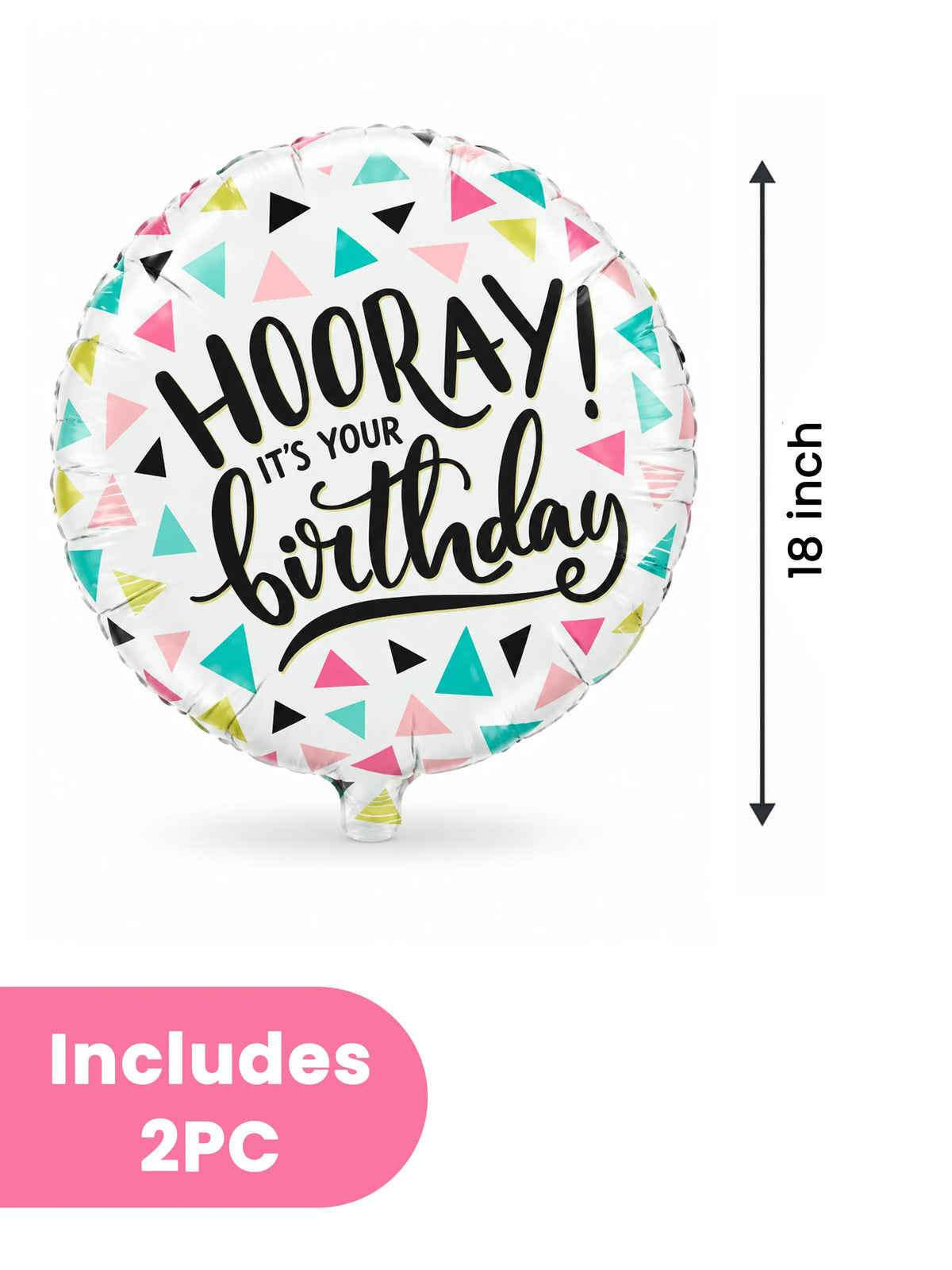 5-Piece Champagne Glass Foil Balloon Birthday Set