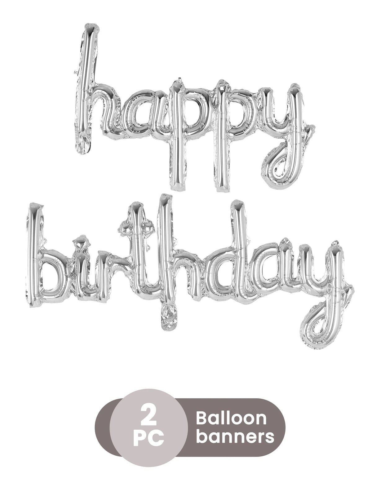 "Happy Birthday" Foil Balloon Banner
