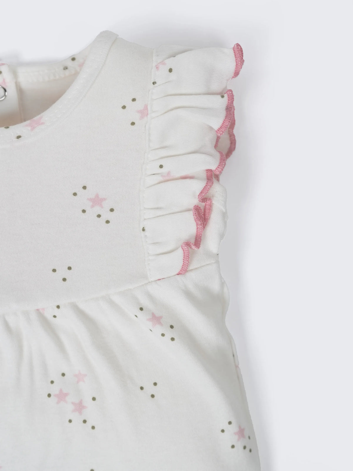 Baby Girls Star Print Ruffle Romper