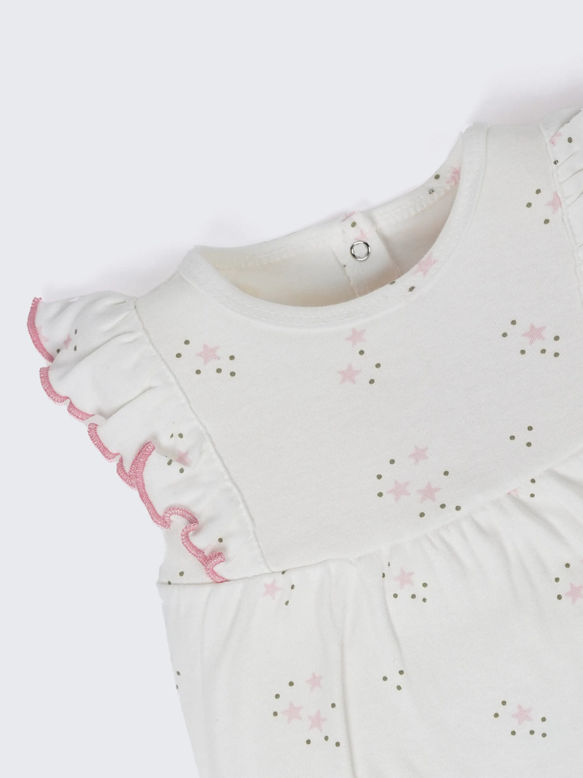 Baby Girls Star Print Ruffle Romper