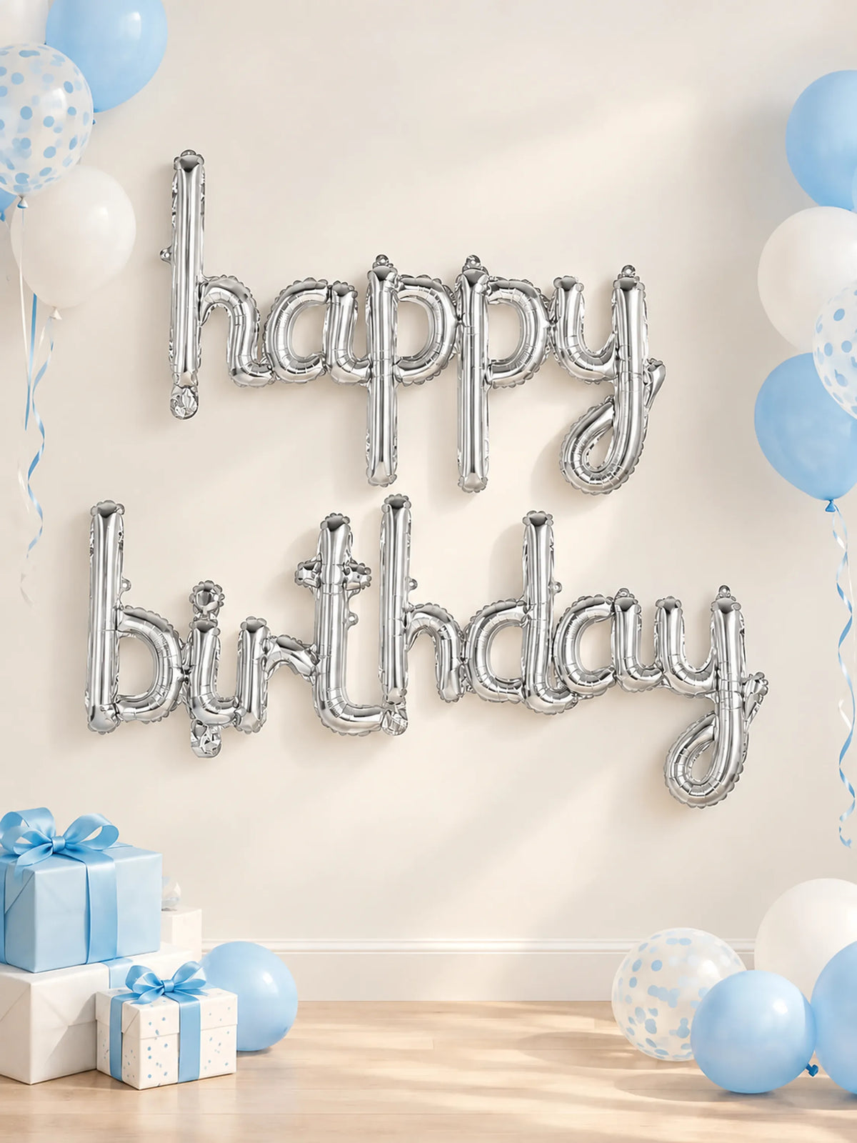 "Happy Birthday" Foil Balloon Banner