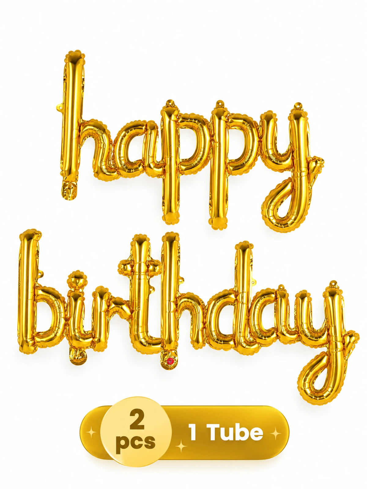 "Happy Birthday" Foil Balloon Banner