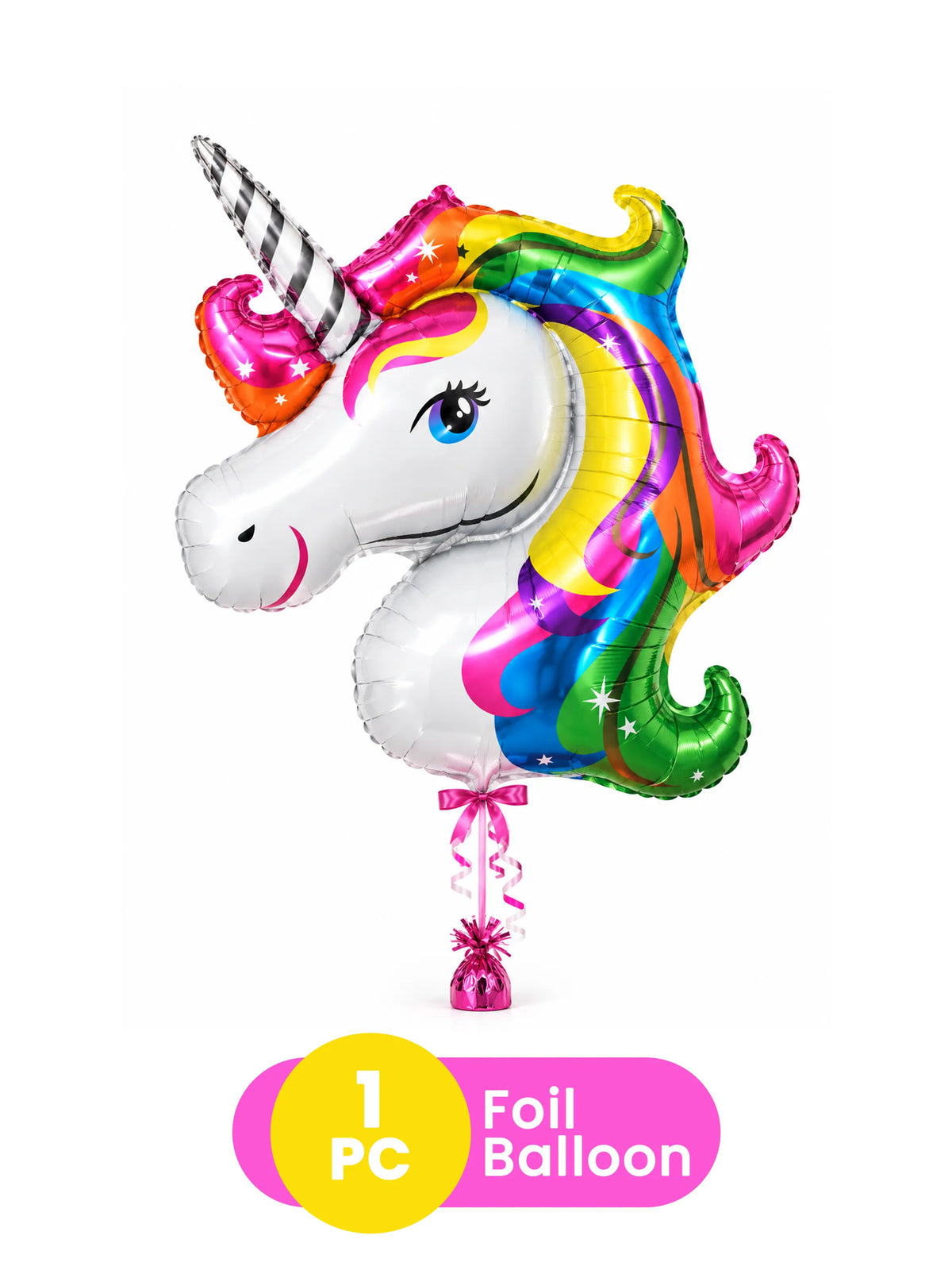 Rainbow Unicorn Foil Balloon
