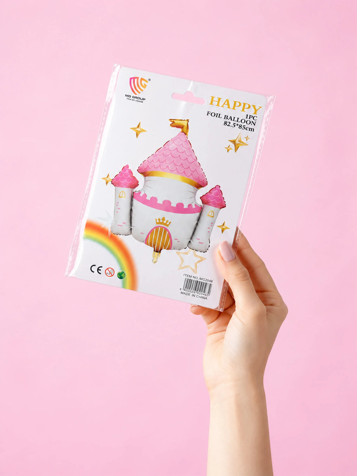Princess Castle Foil Balloon – Pink
