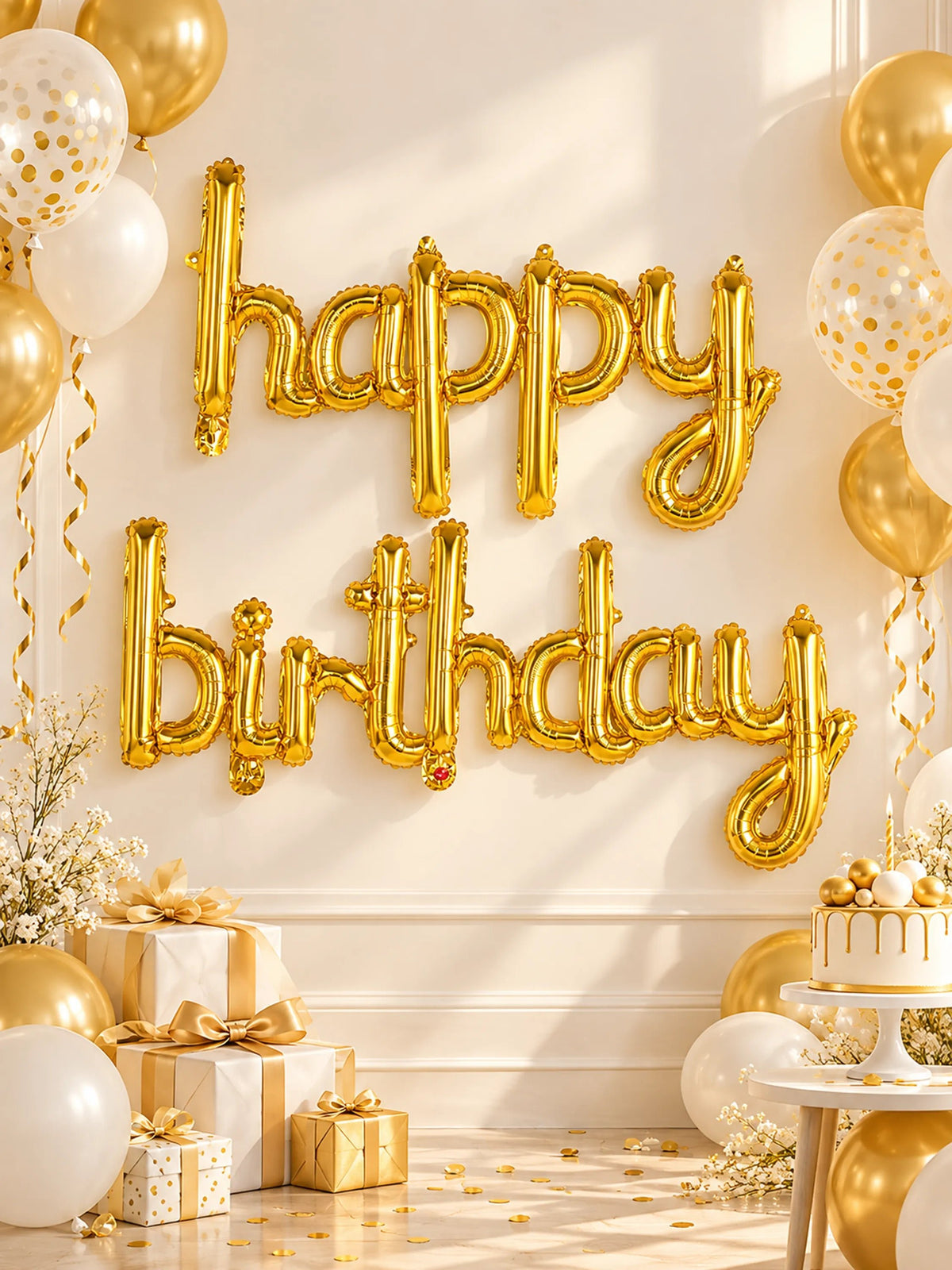 "Happy Birthday" Foil Balloon Banner