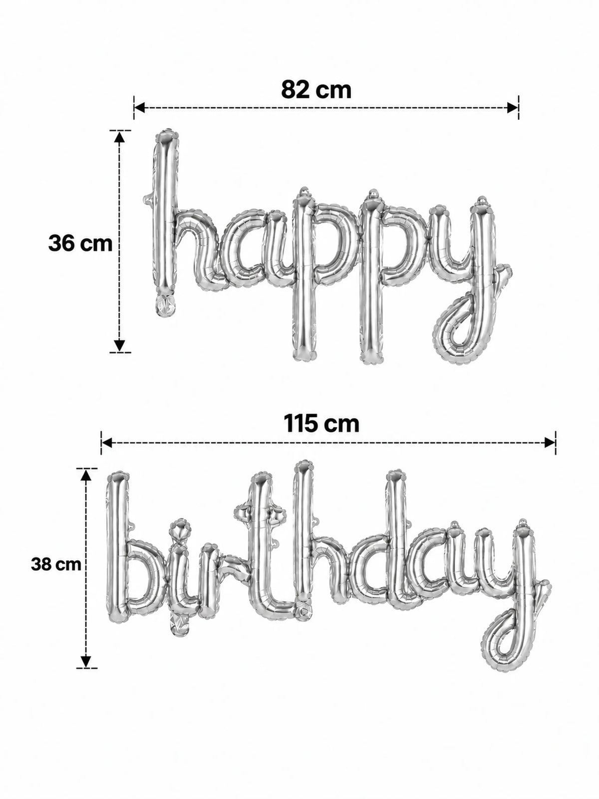 "Happy Birthday" Foil Balloon Banner