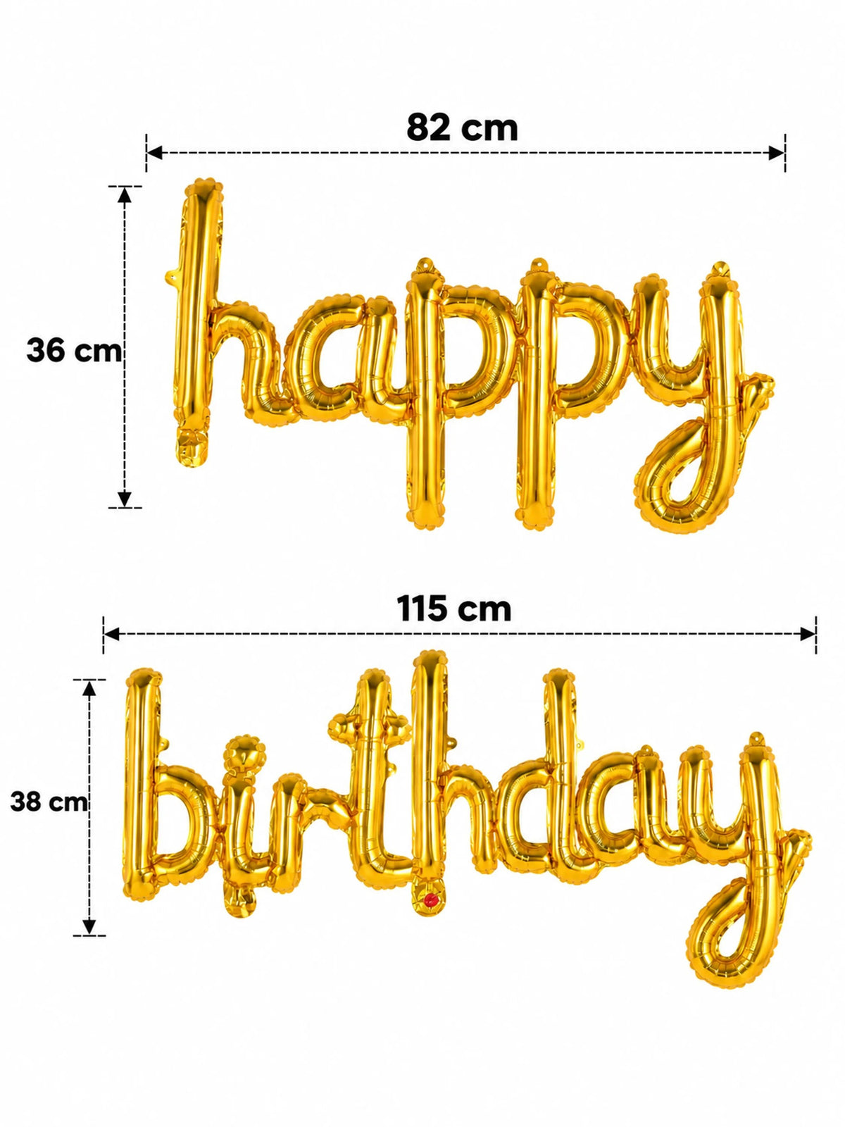 "Happy Birthday" Foil Balloon Banner
