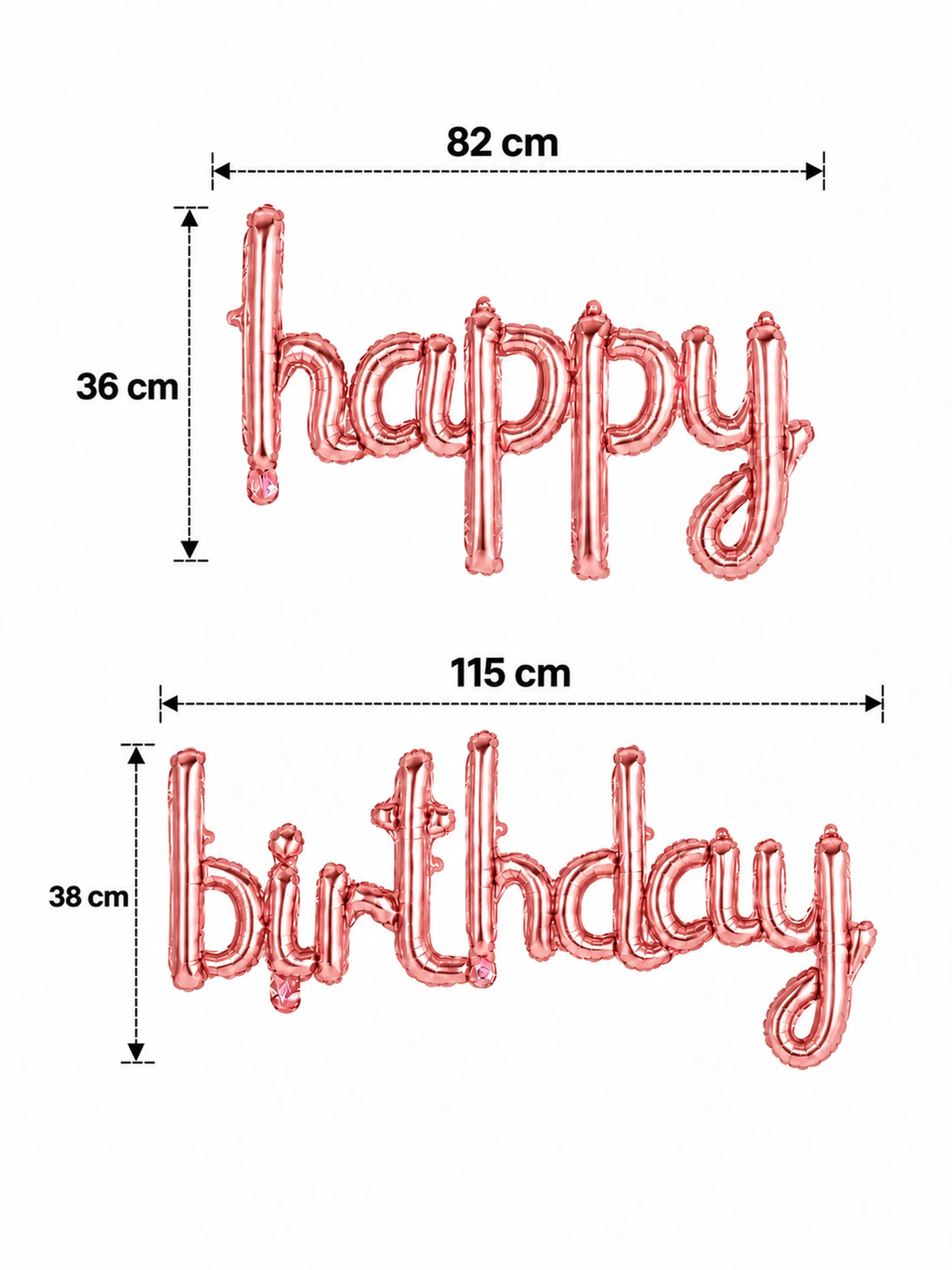 "Happy Birthday" Foil Balloon Banner