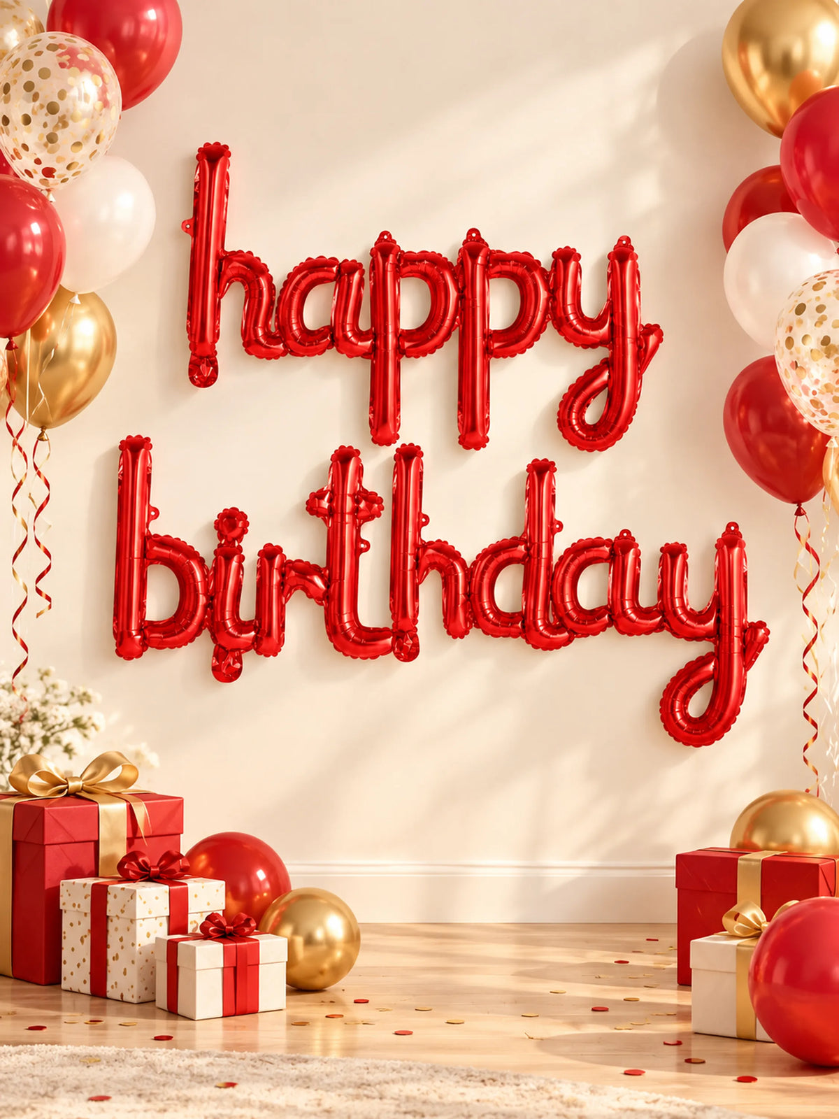 "Happy Birthday" Foil Balloon Banner