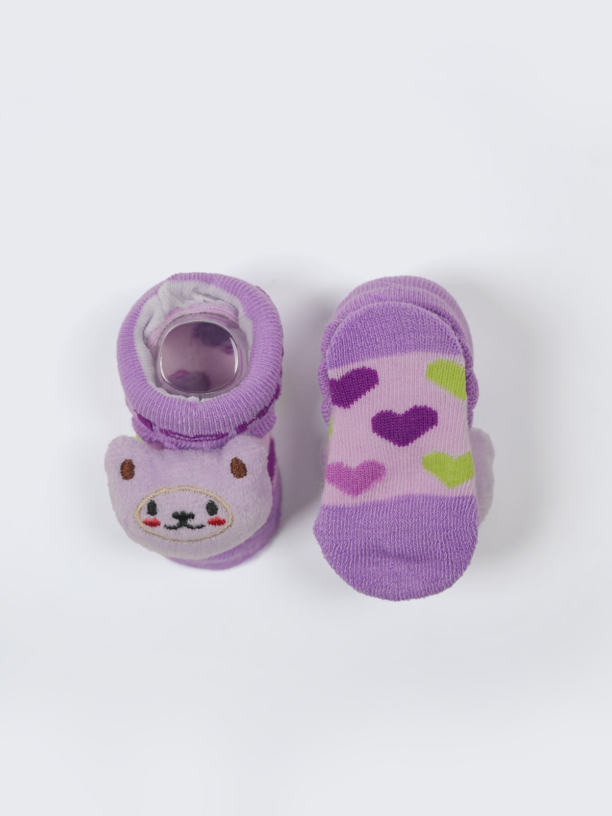 Baby Plush Rattle Socks Football & Bear Design