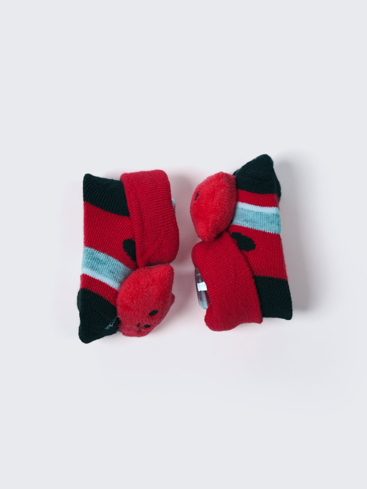 Baby Plush Rattle Socks Teddy Bear Design