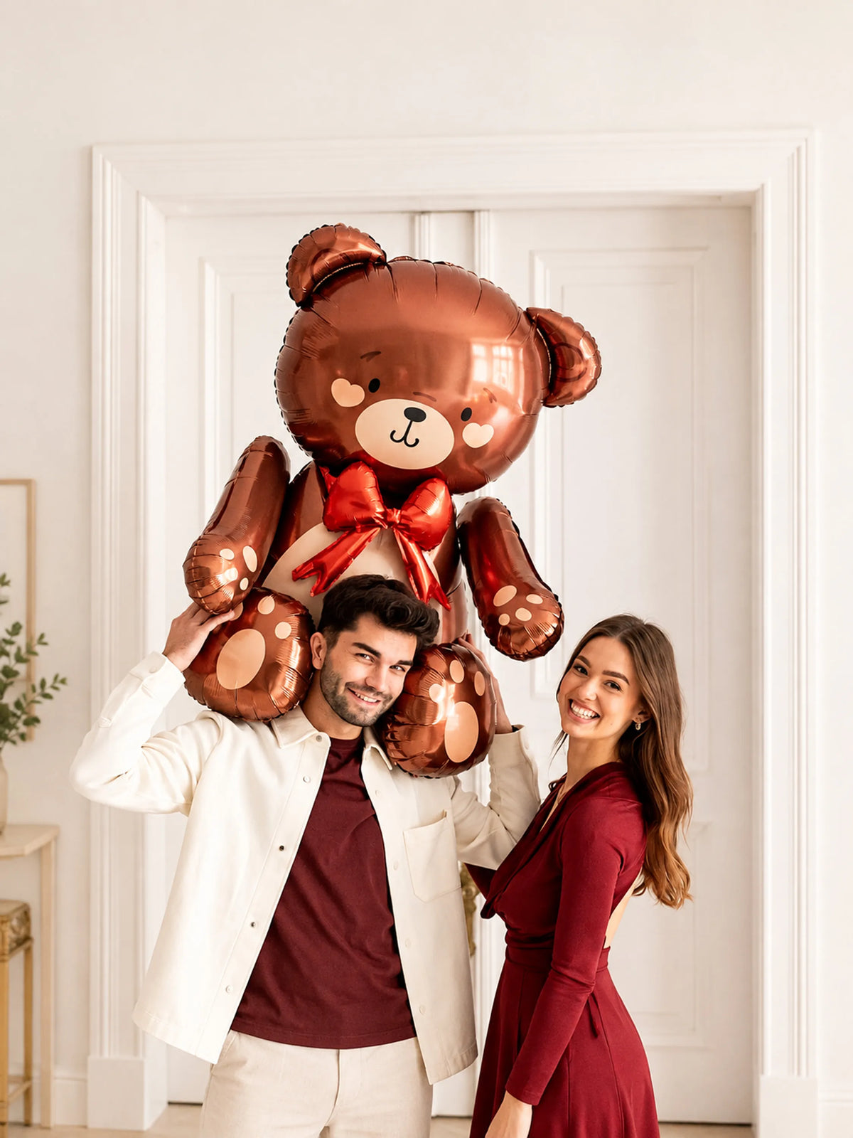 4D Teddy Bear Foil Balloon