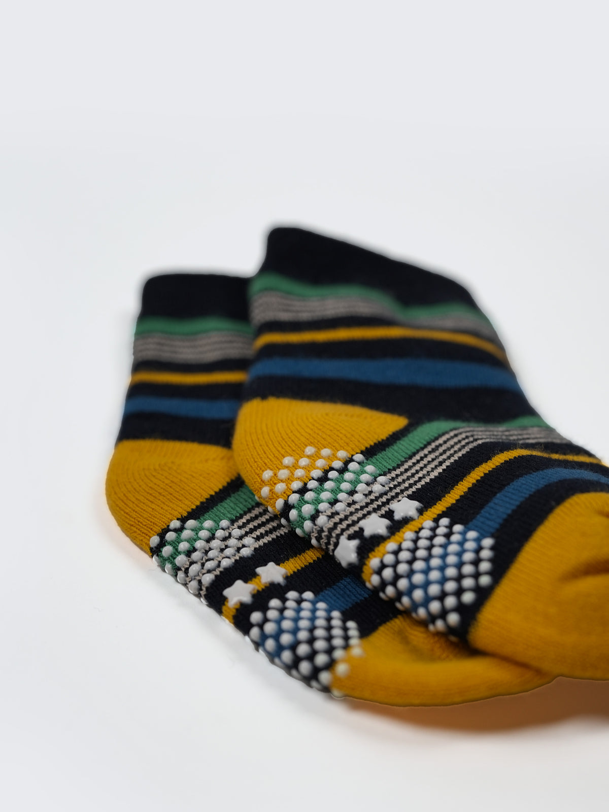 Kids Anti-Slip Cotton Crew Socks – 2 Pair Pack
