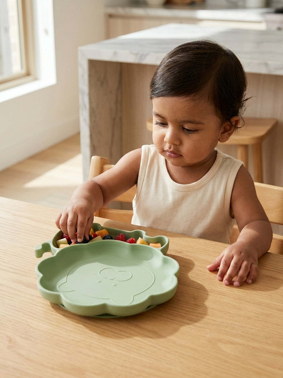 Silicone Dinner Plate - BPA-Free Baby Feeding Plate