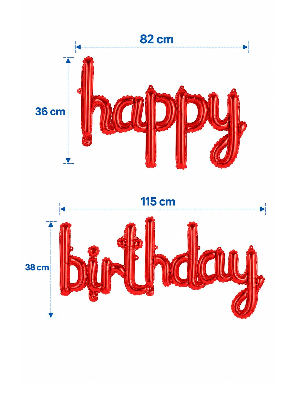 "Happy Birthday" Foil Balloon Banner