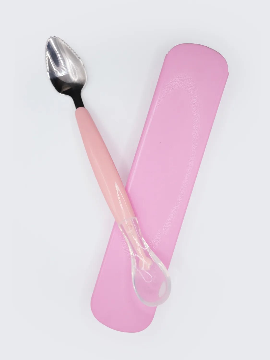 Baby Fruit Feeder Spoon with Protective Cover – Pink