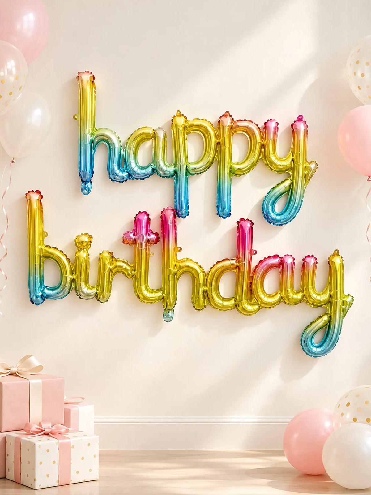 "Happy Birthday" Foil Balloon Banner